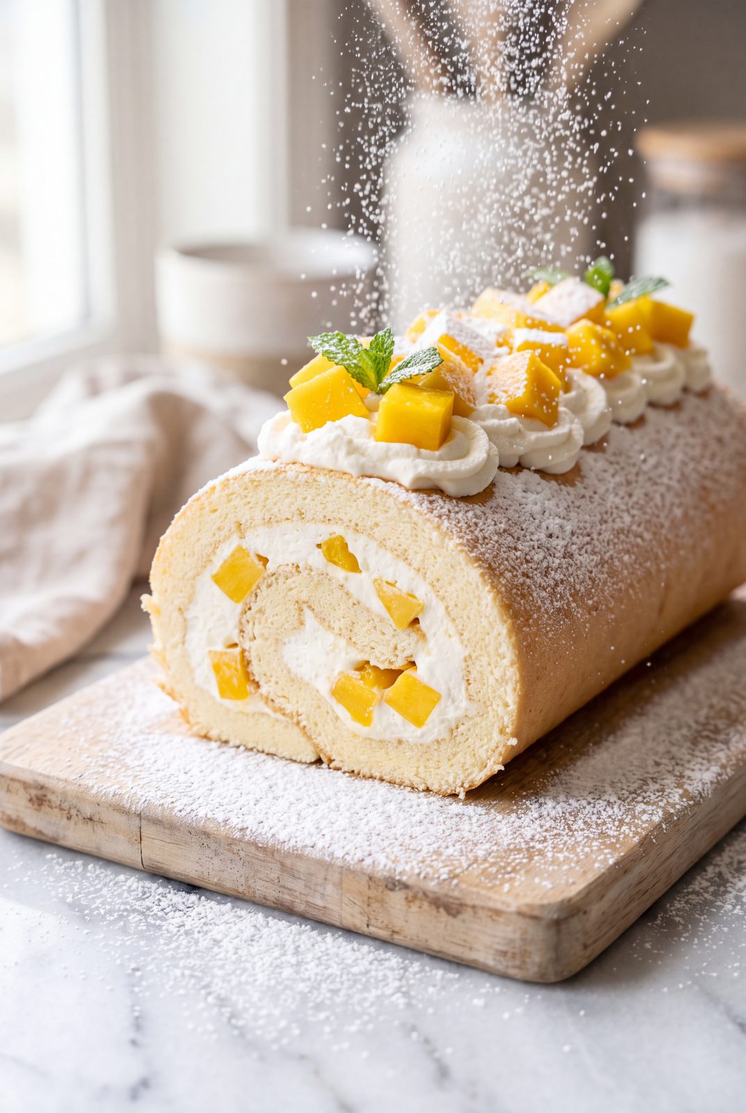Mango Chantilly Swiss Roll — step 10