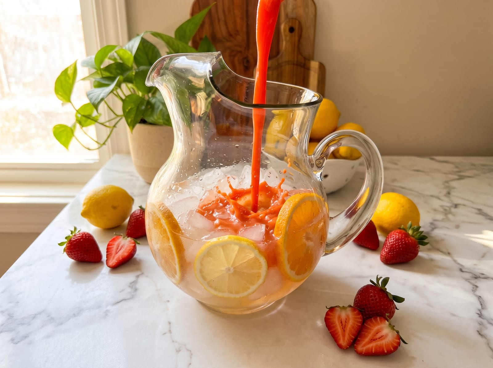 Mango Strawberry Orange Lemonade | Fresh Tropical Summer Drink ππ₯π β step 8