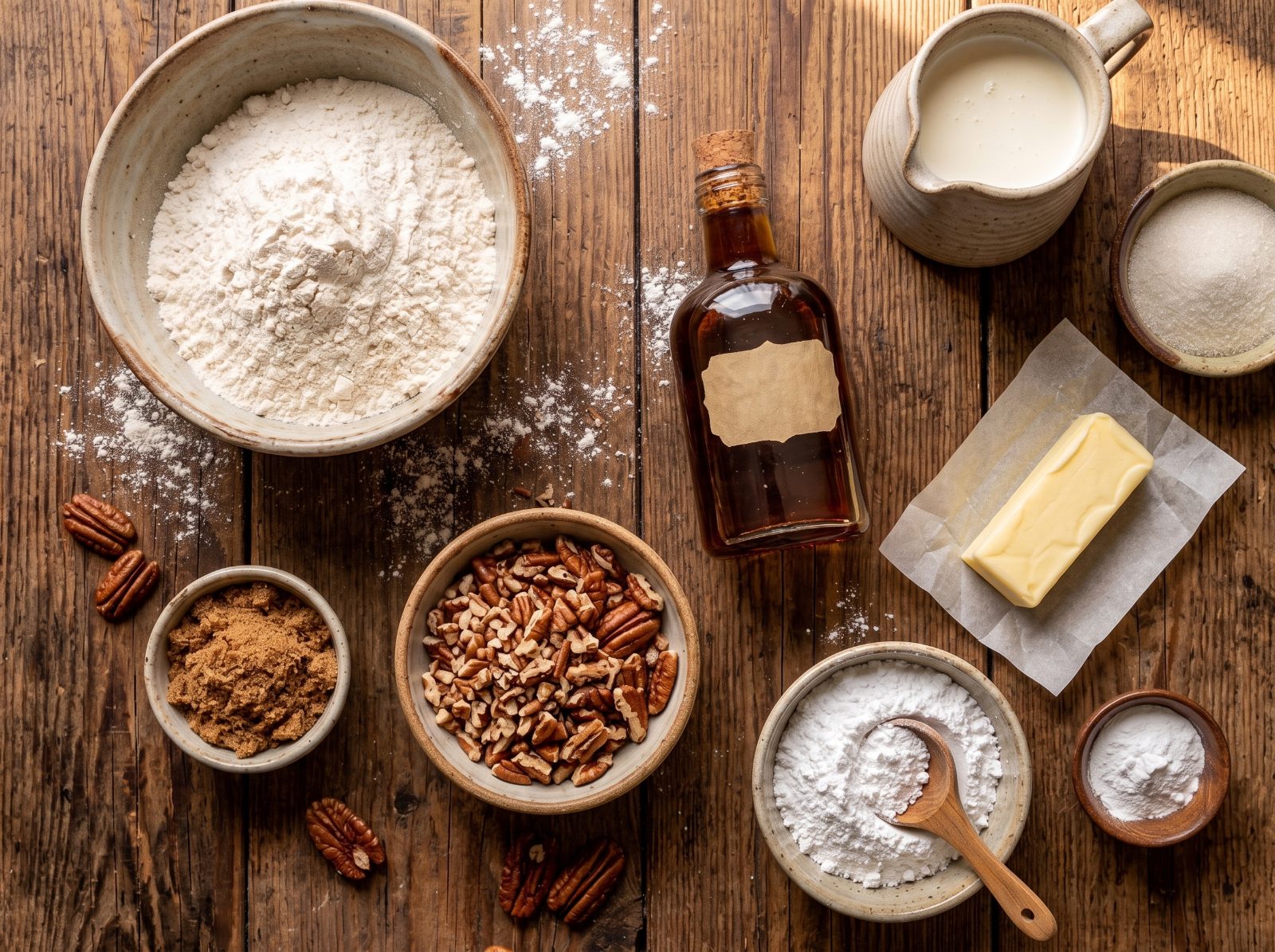 Maple Pecan Scones ingredients