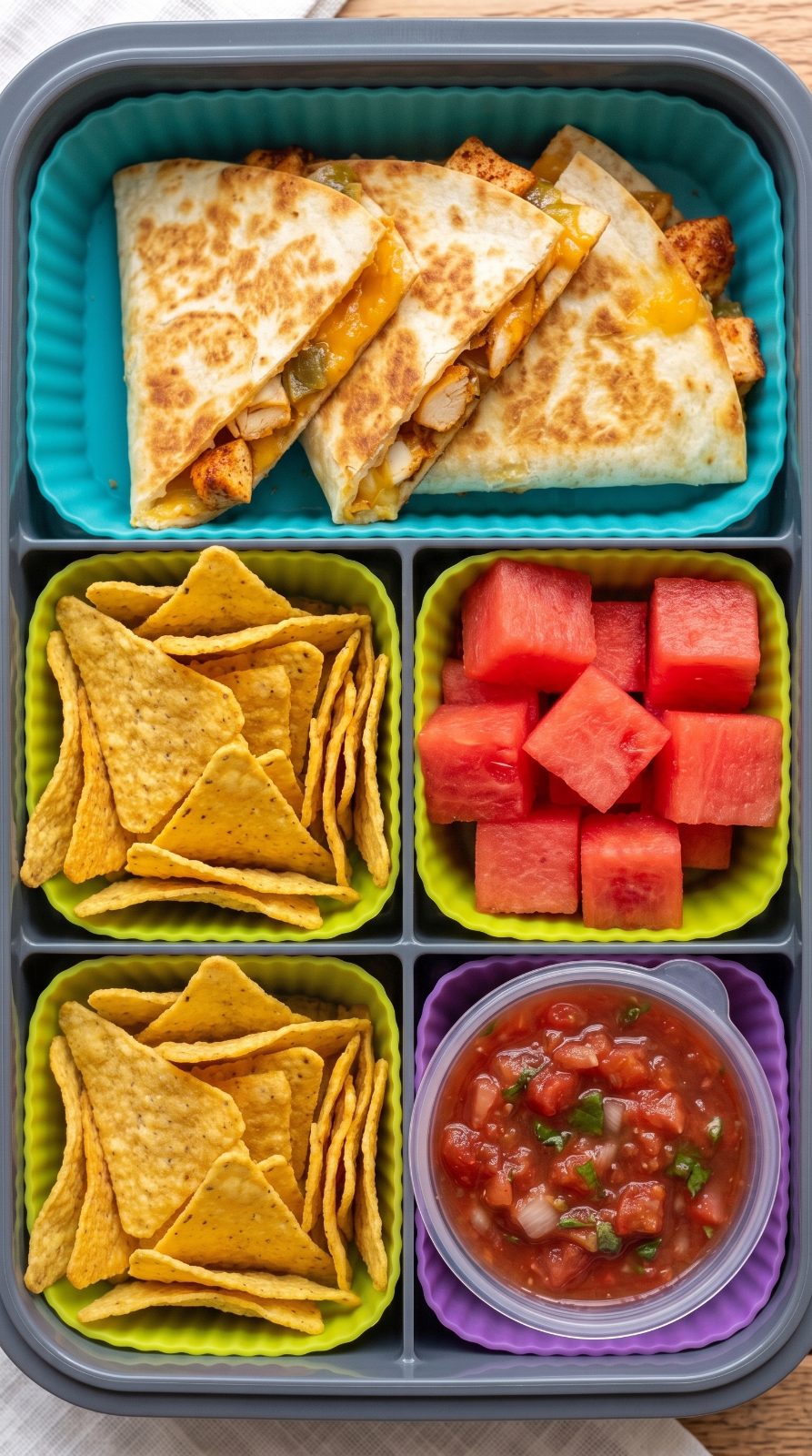 Mini Chicken Quesadilla Bento Box