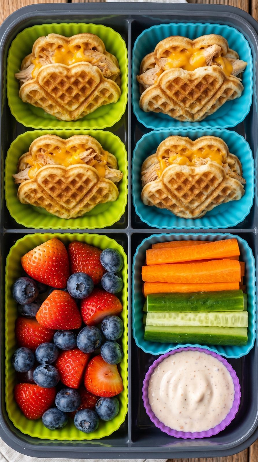 Mini Waffle Chicken Taco Bento Box