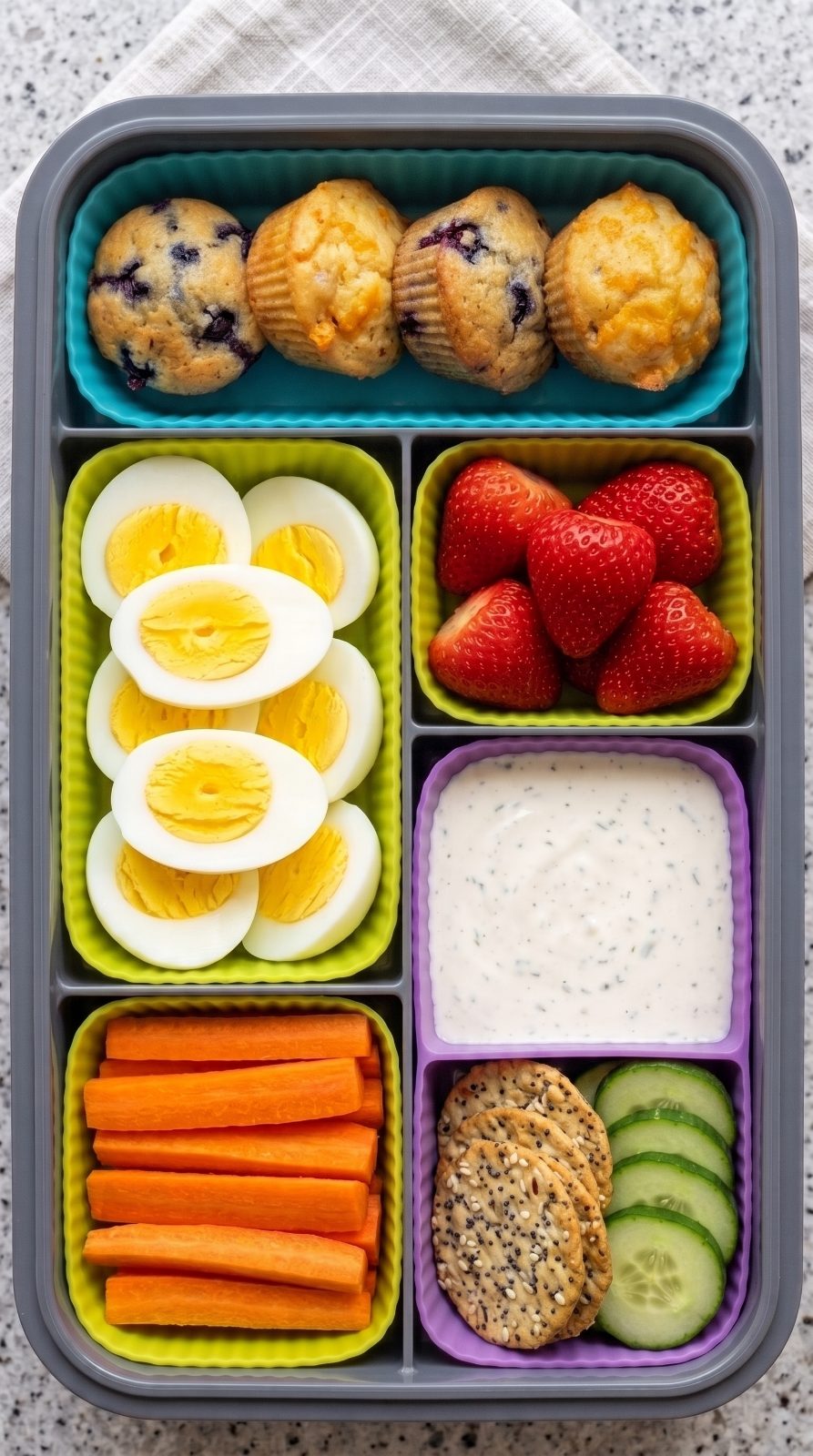Muffin & Egg Bento Box