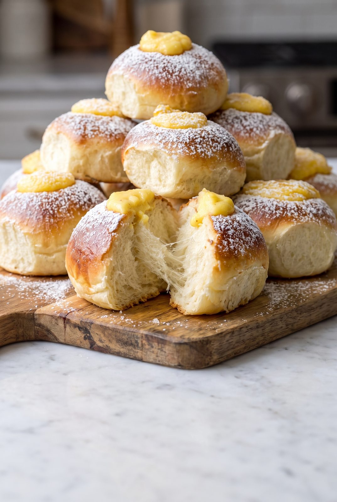 Old-School Custard Buns