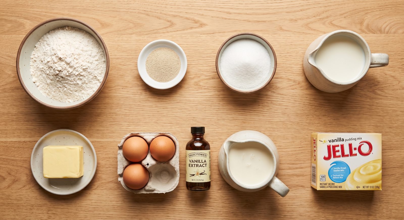 Old-School Custard Buns ingredients