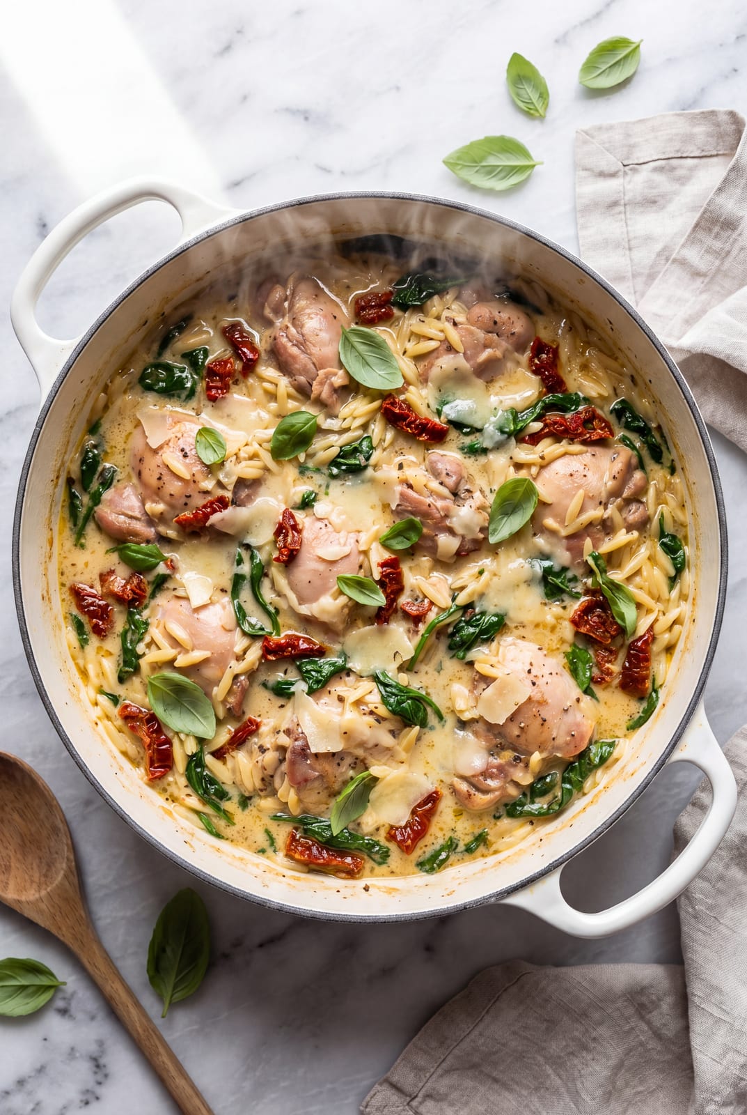 One Pot Italian Chicken Orzo
