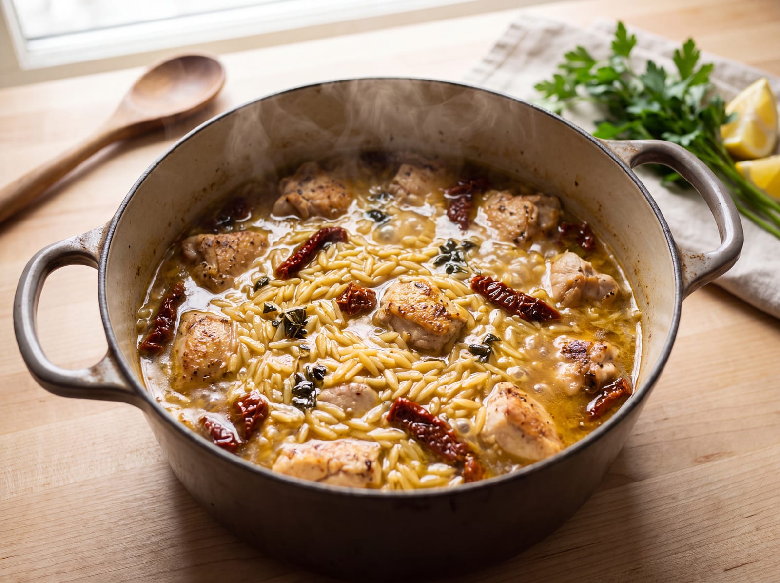 One Pot Italian Chicken Orzo — step 6