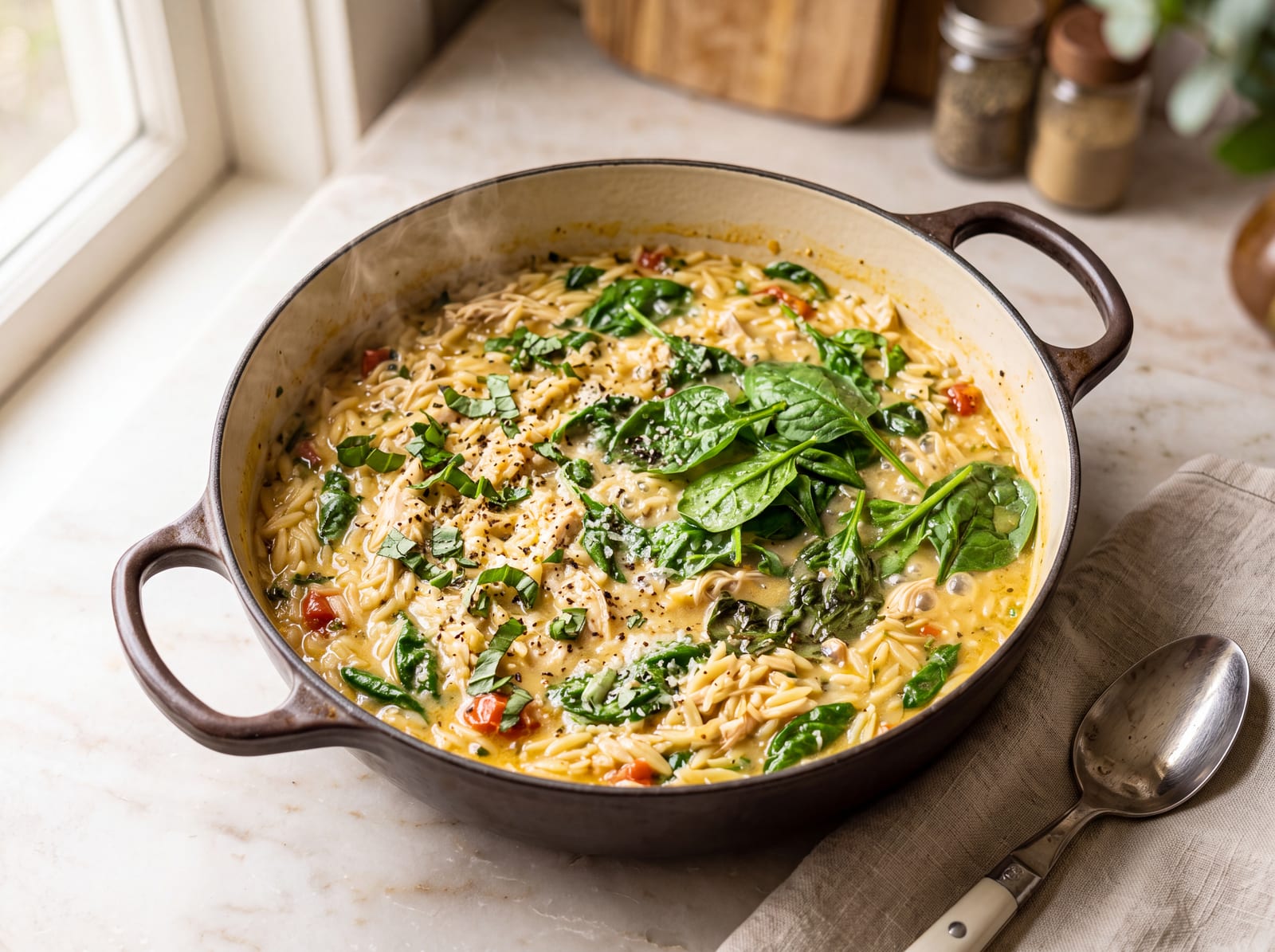 One Pot Italian Chicken Orzo — step 8