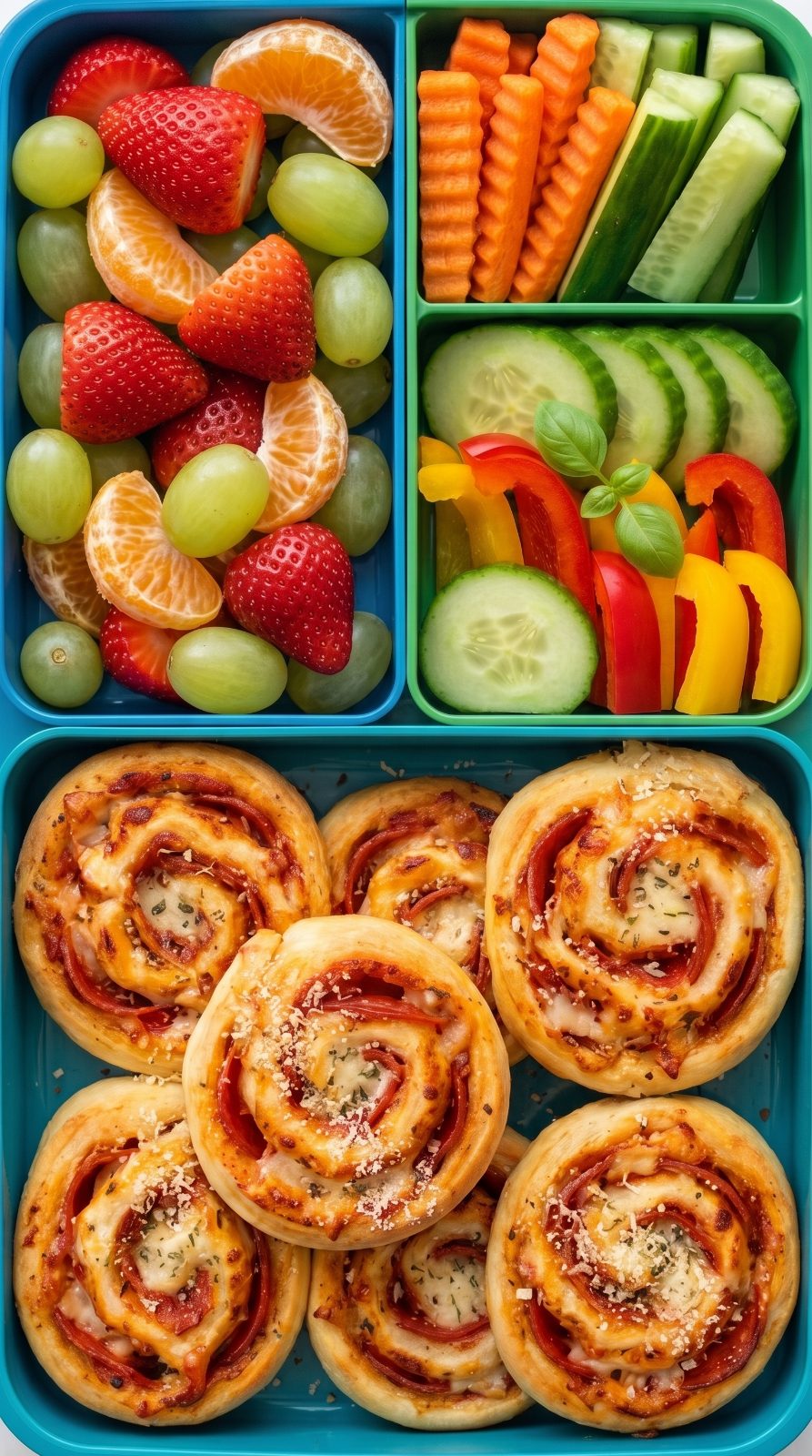 Pepperoni Pizza Pinwheel Bento Box