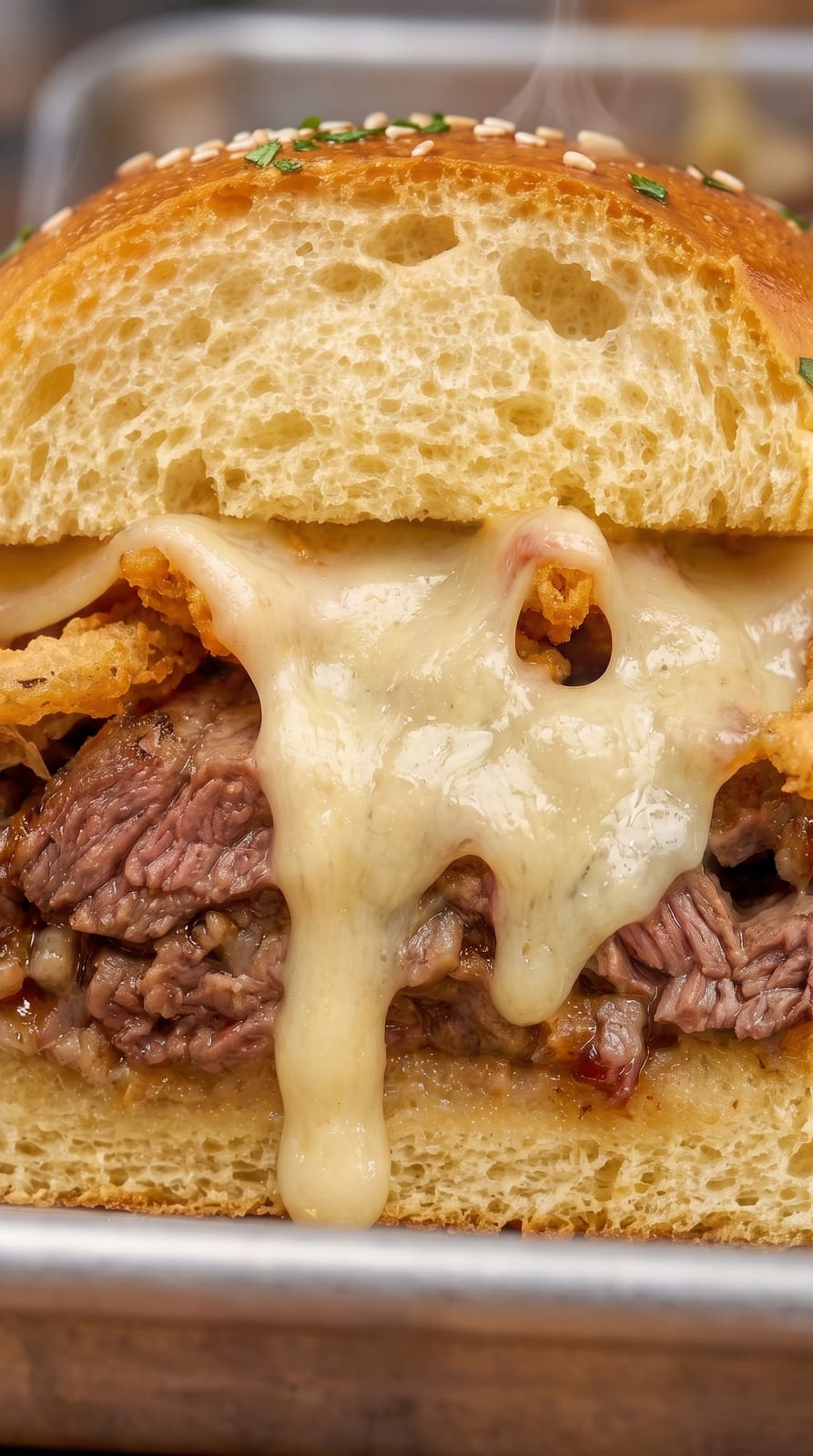 Philly Cheesesteak Sliders