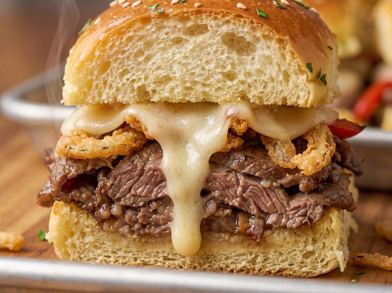 Philly Cheesesteak Sliders — step 1
