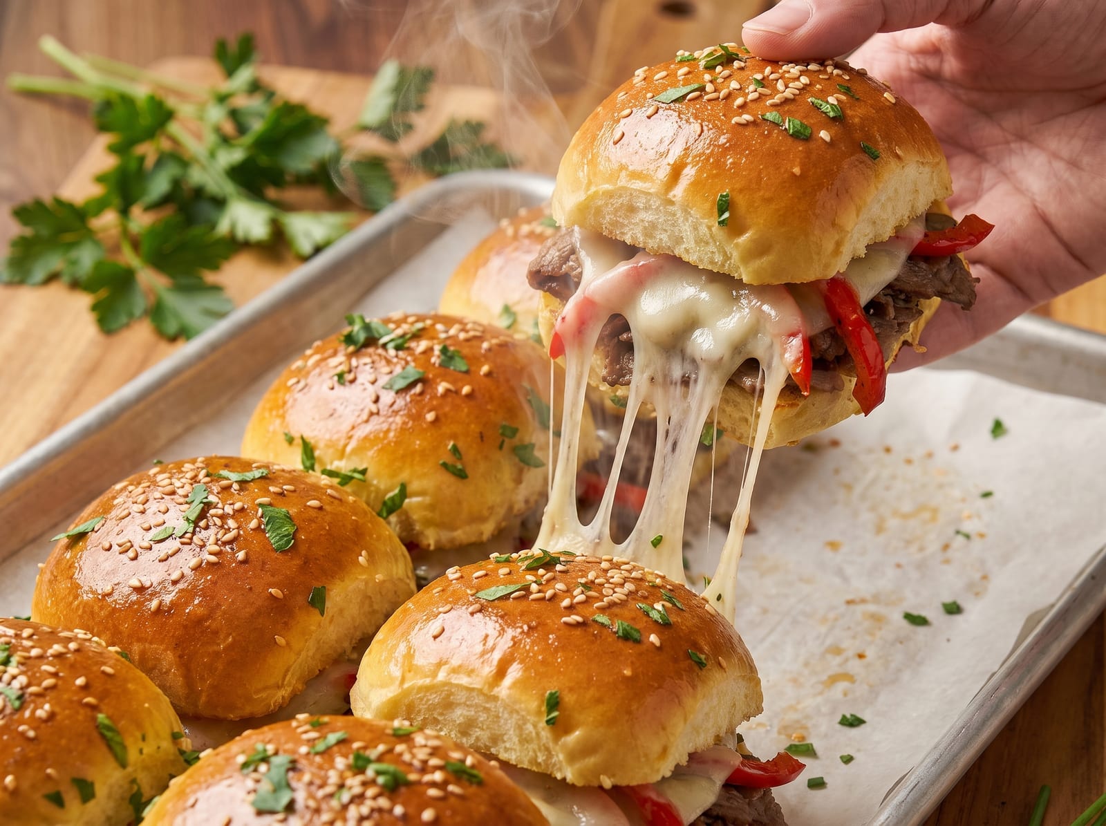 Philly Cheesesteak Sliders — step 9