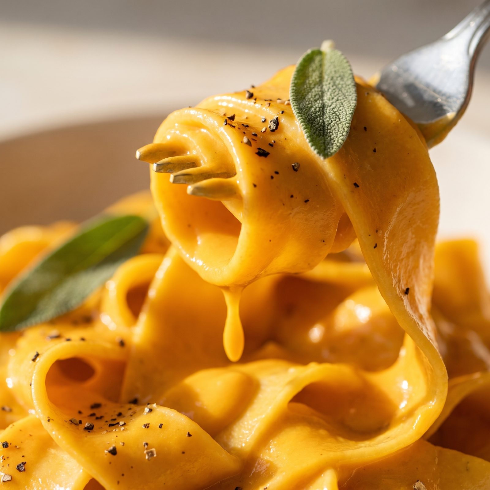 Pumpkin Alfredo Pasta with Sage — step 9