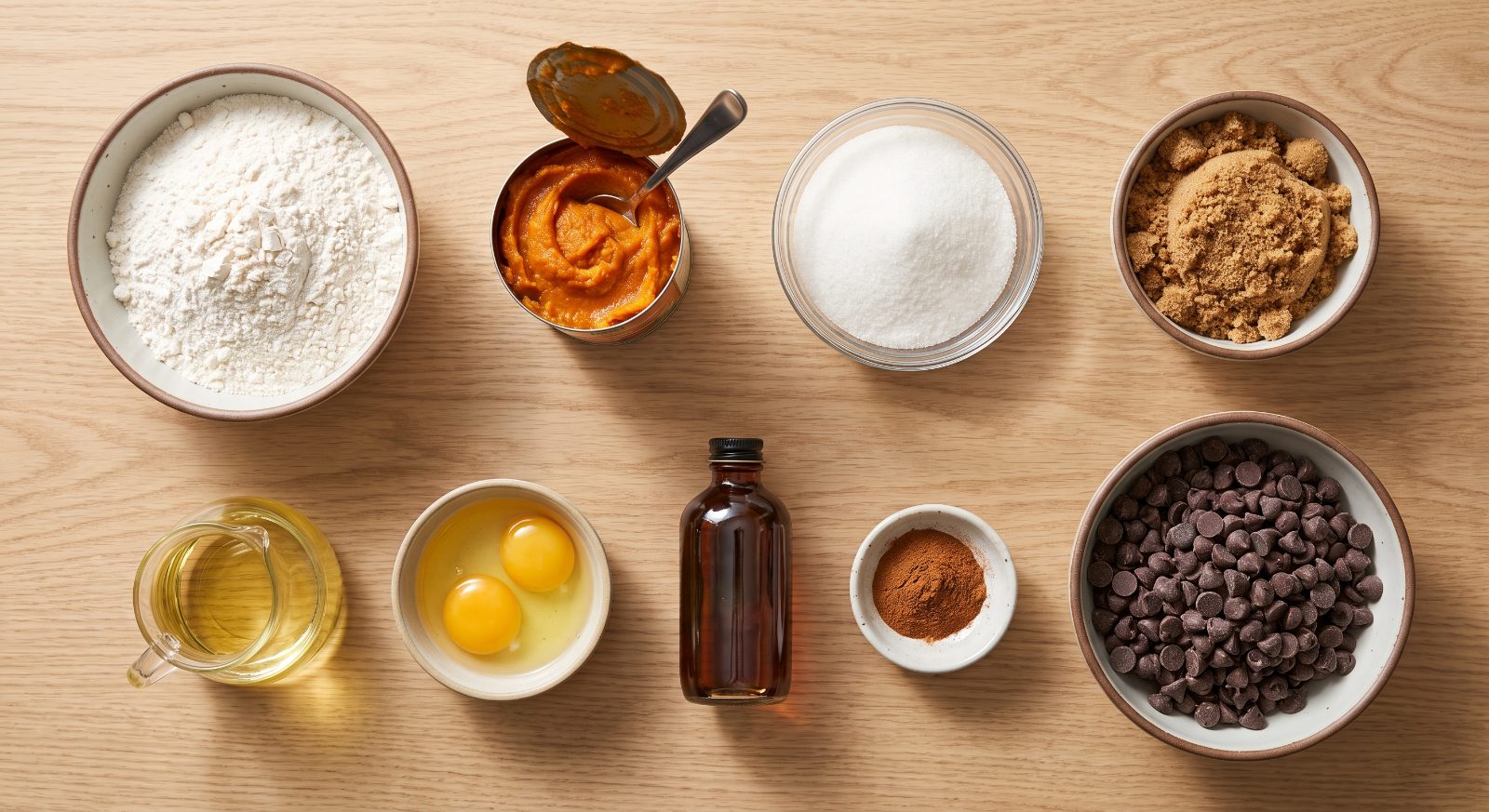 Pumpkin Chocolate Chip Bread ingredients