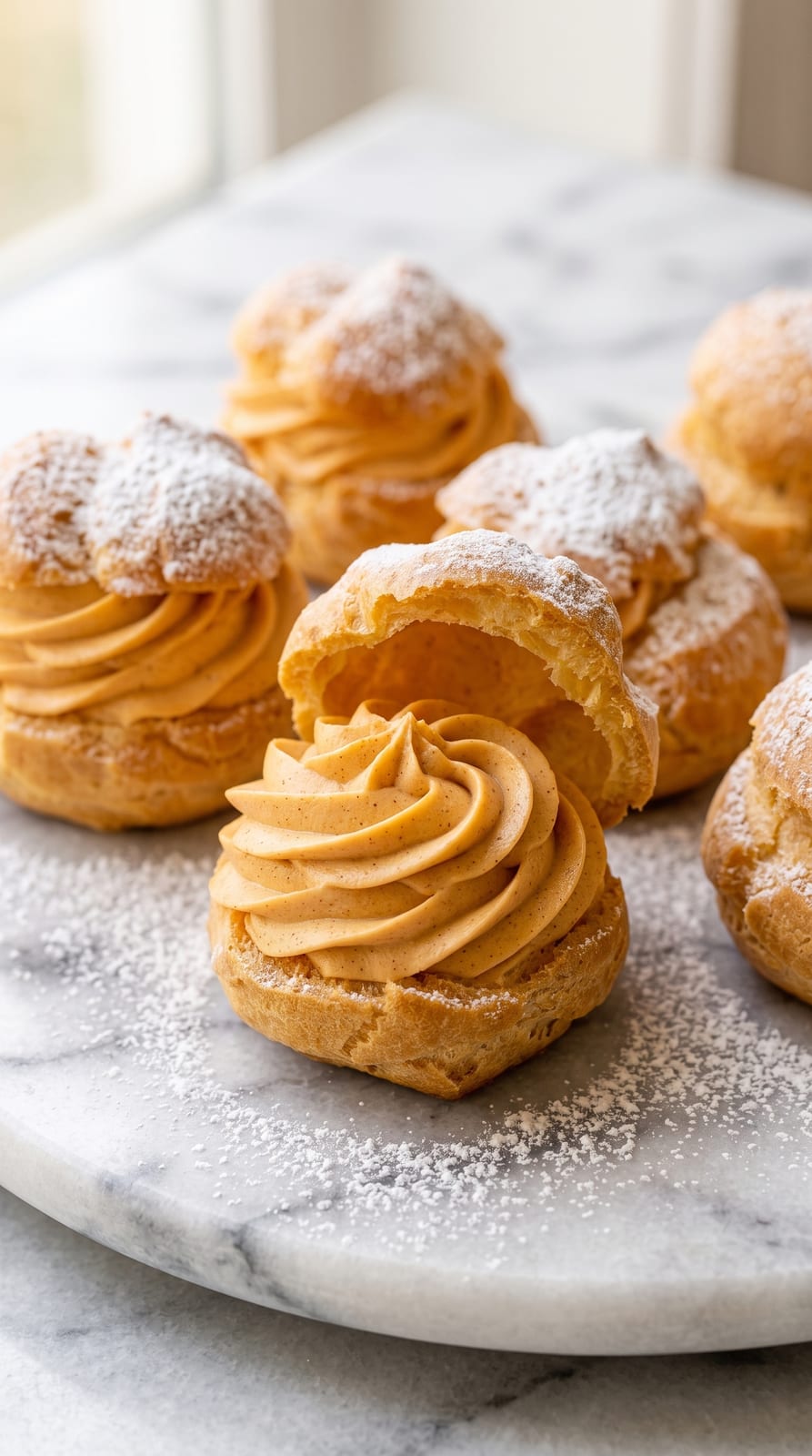Pumpkin Cream Puffs
