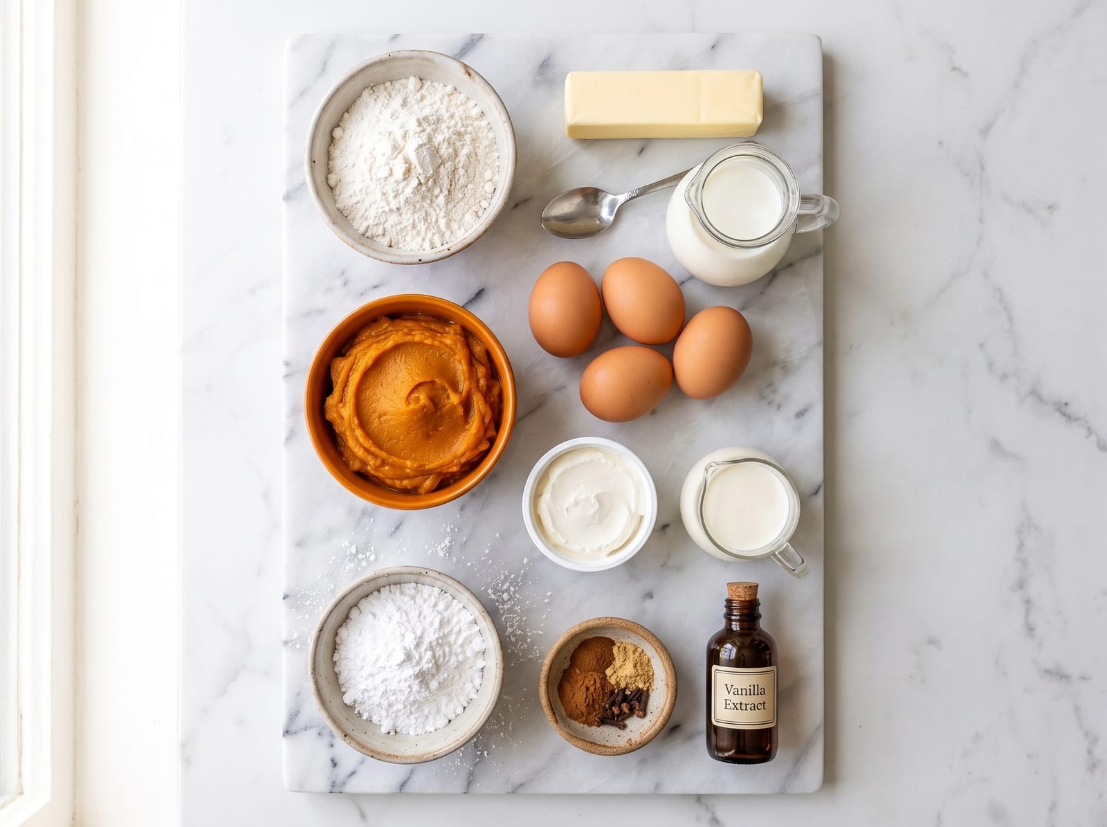 Pumpkin Cream Puffs ingredients
