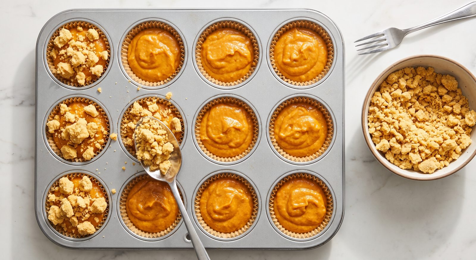 Pumpkin Crumb Cake Muffins — step 6