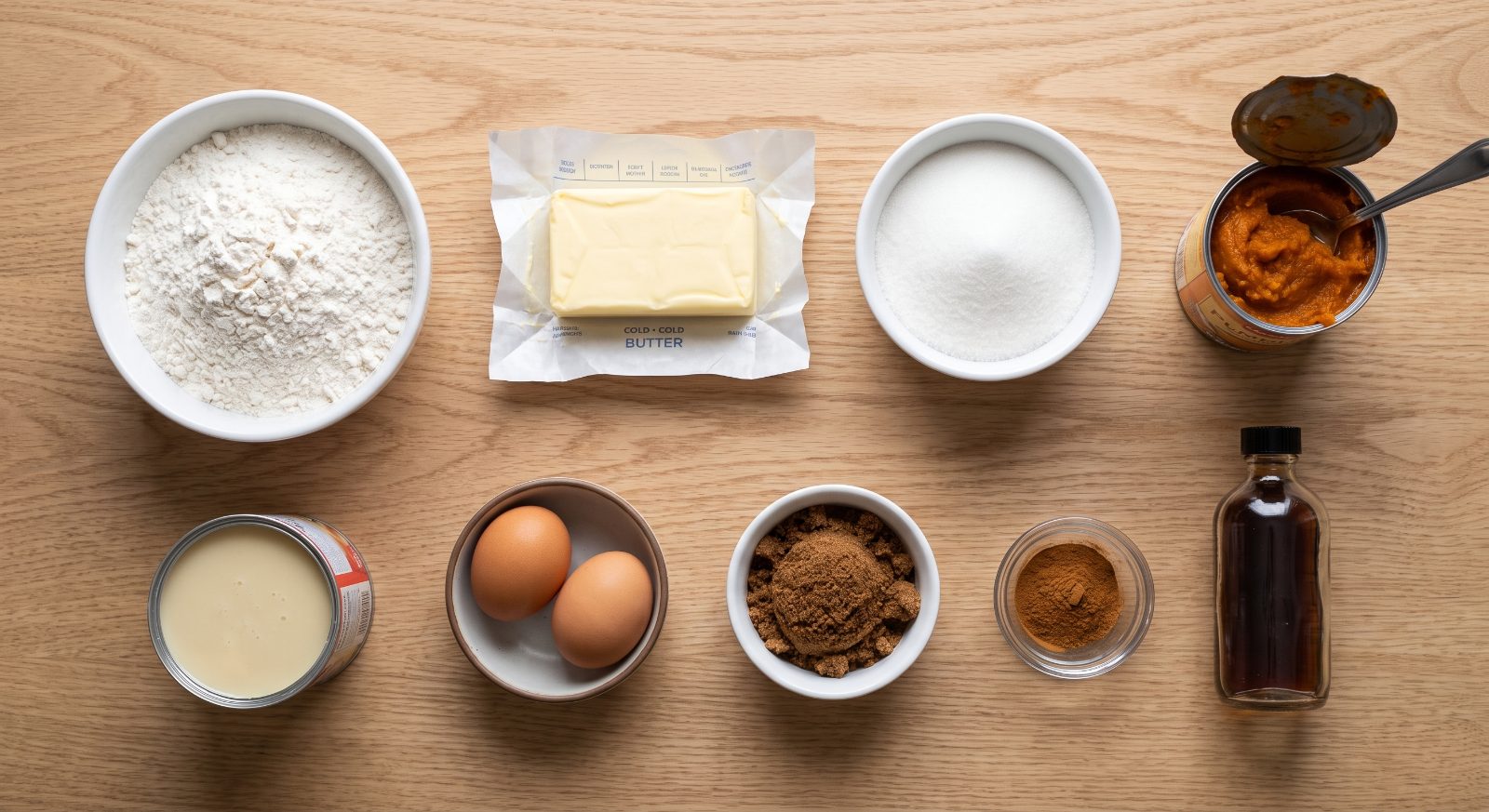 Pumpkin Pie Bars ingredients