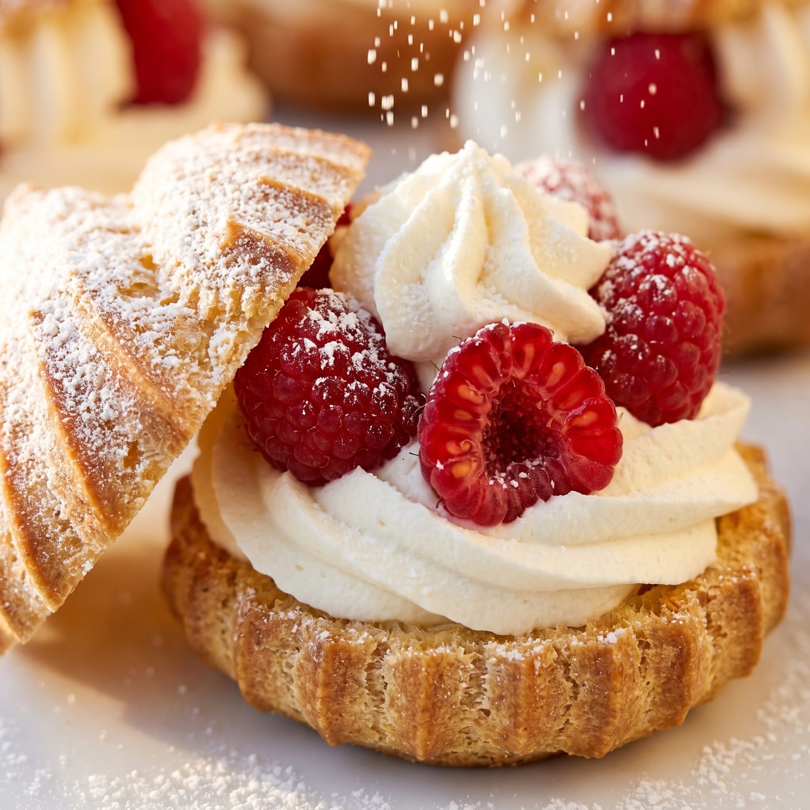 Raspberry Cream Puffs — step 11