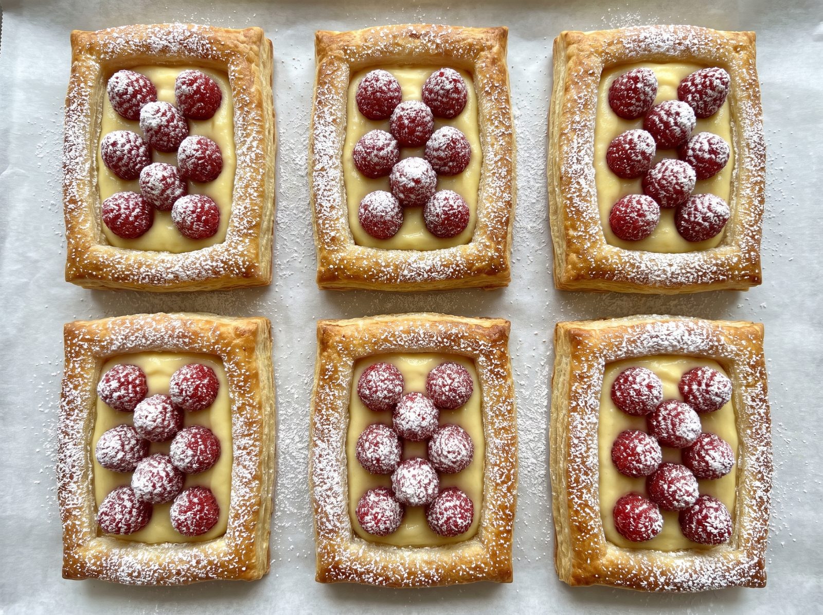 Raspberry Puff Pastry Tarts — step 12