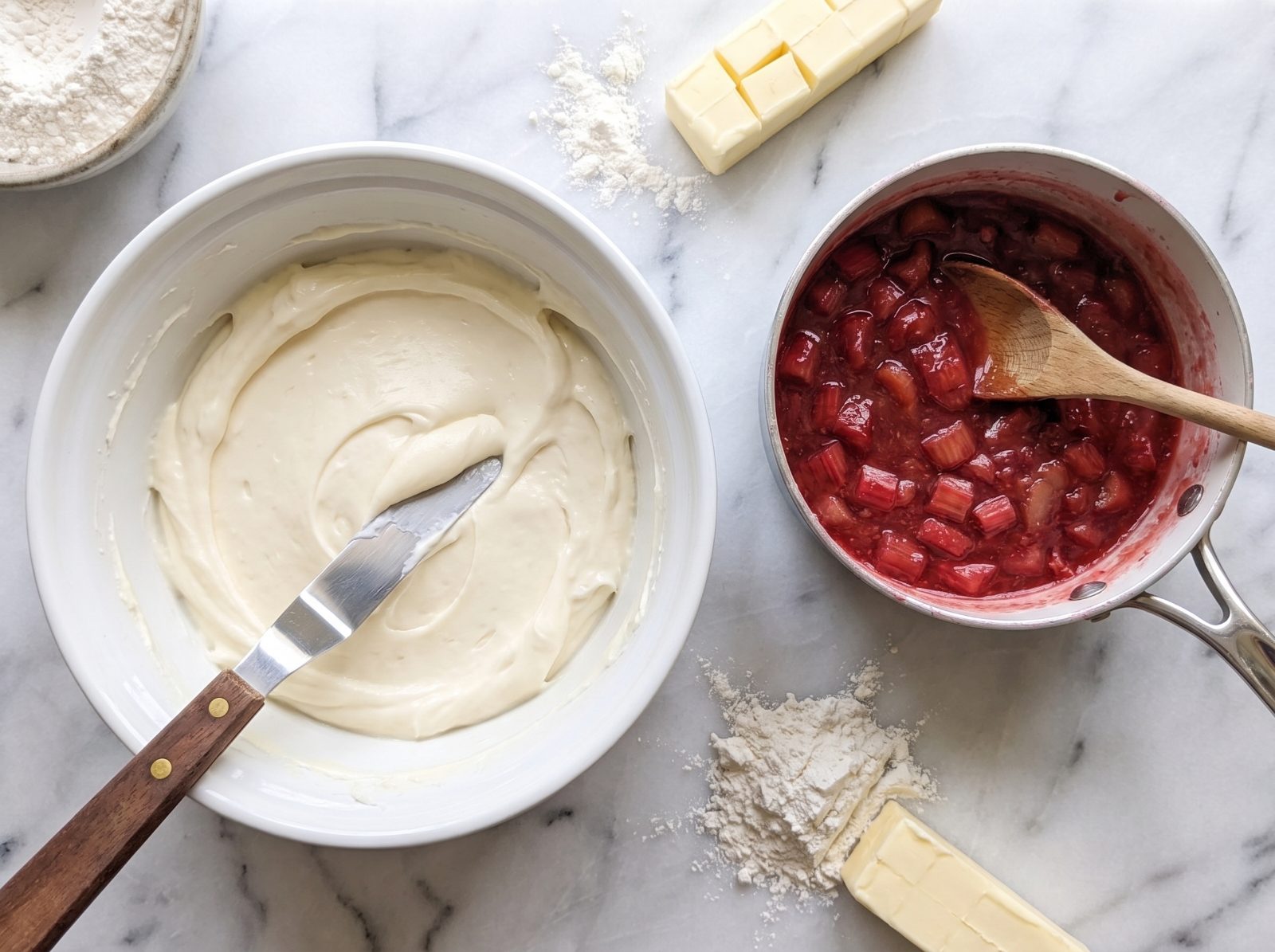 Rhubarb Cream Cheese Bars — step 2