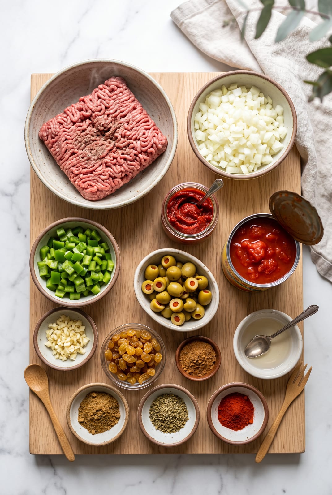 Skillet American Picadillo ingredients
