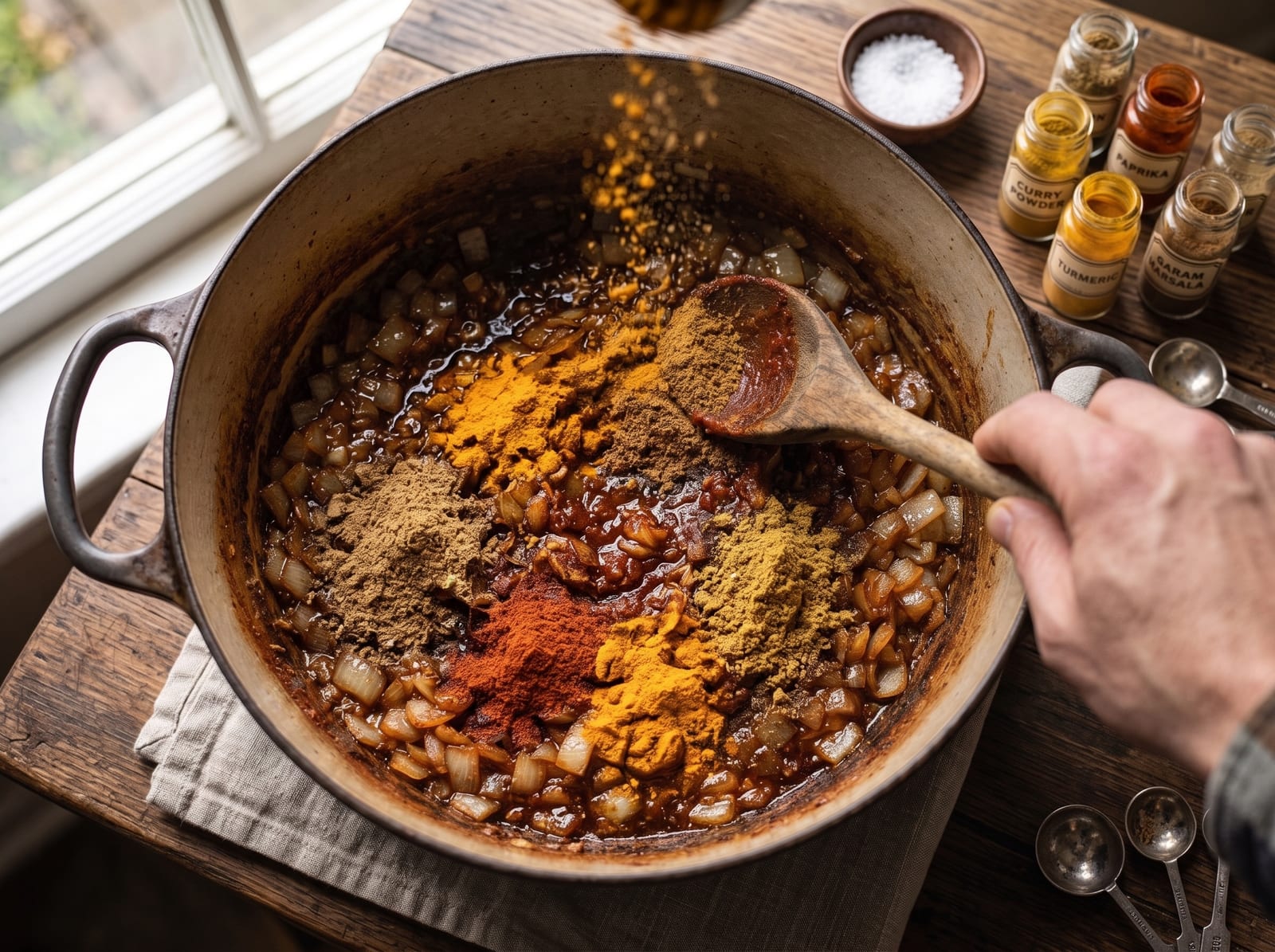 Fiery Coconut Beef Curry | Creamy Spicy Beef Curry with Rice & Garlic Naan — step 5