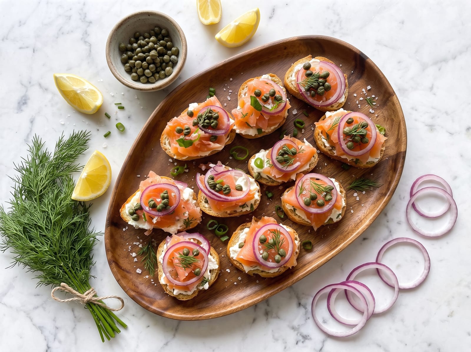 Smoked Salmon Crostini — step 1