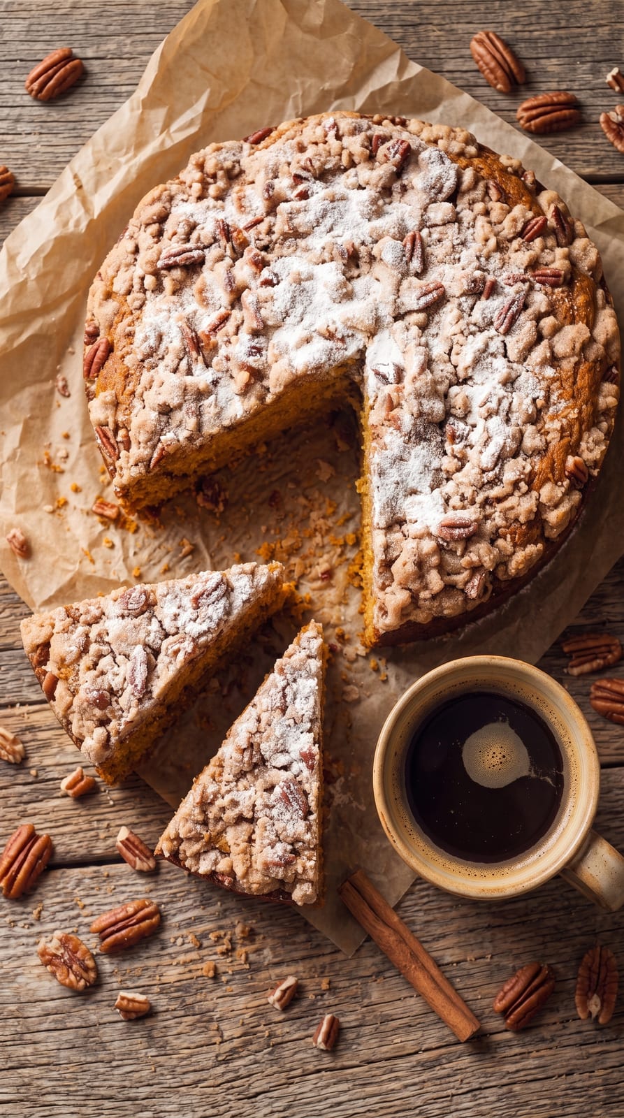 Spiced Pumpkin Coffee Cake with Streusel