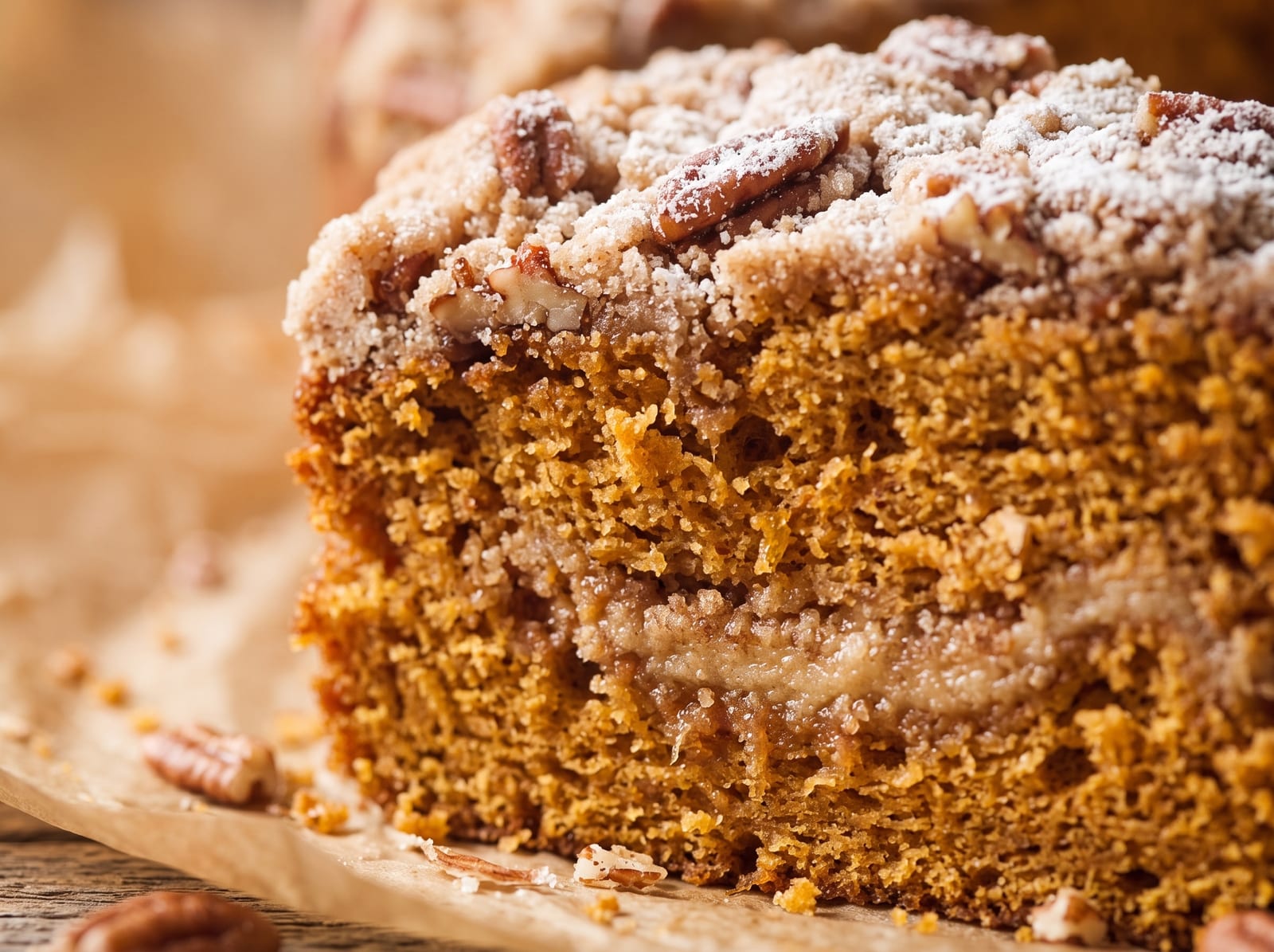 Spiced Pumpkin Coffee Cake with Streusel — step 3