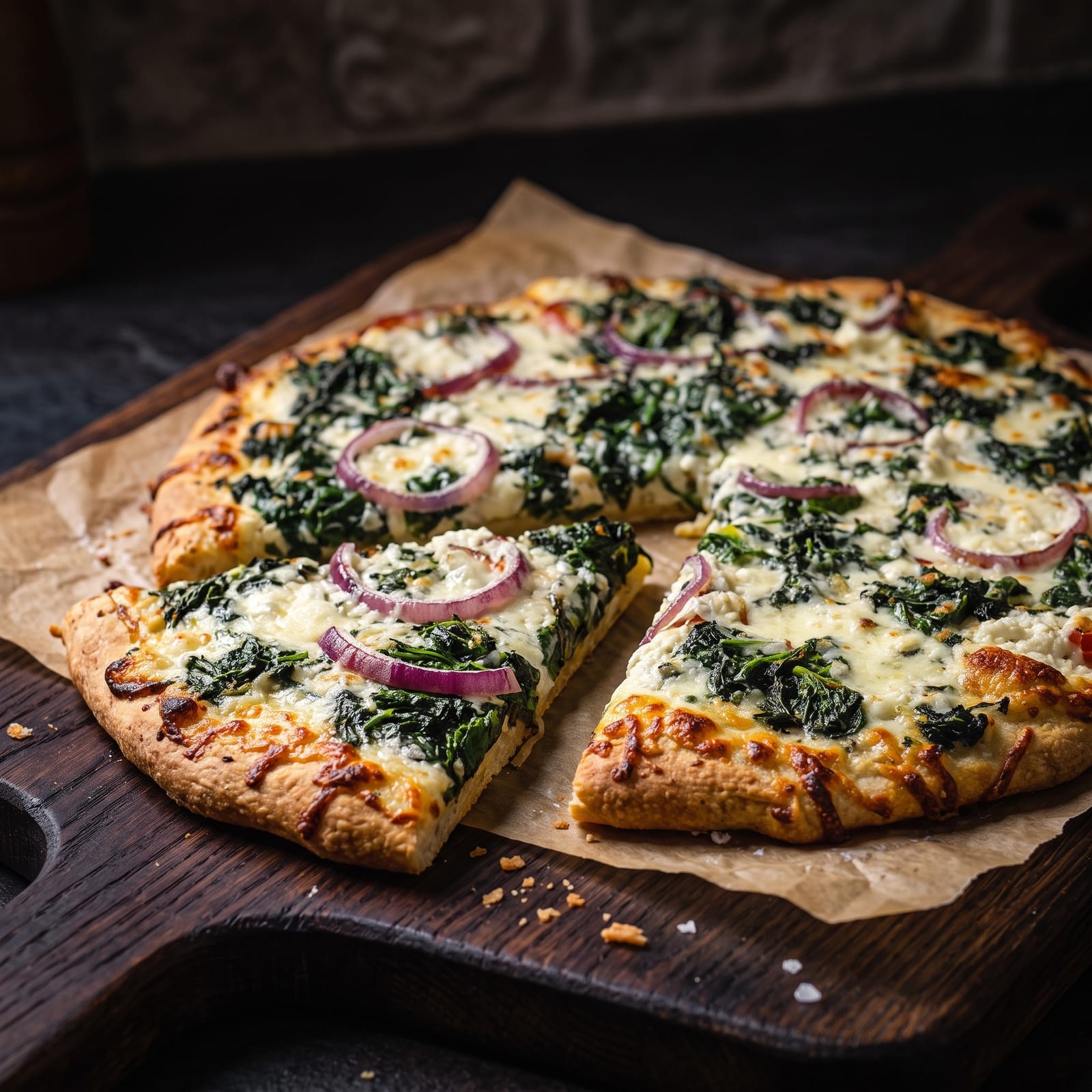 Spinach Ricotta Pizza — step 1