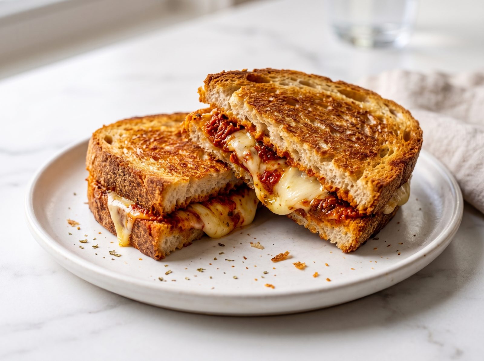 Sun-Dried Tomato Pesto Grilled Cheese — step 6
