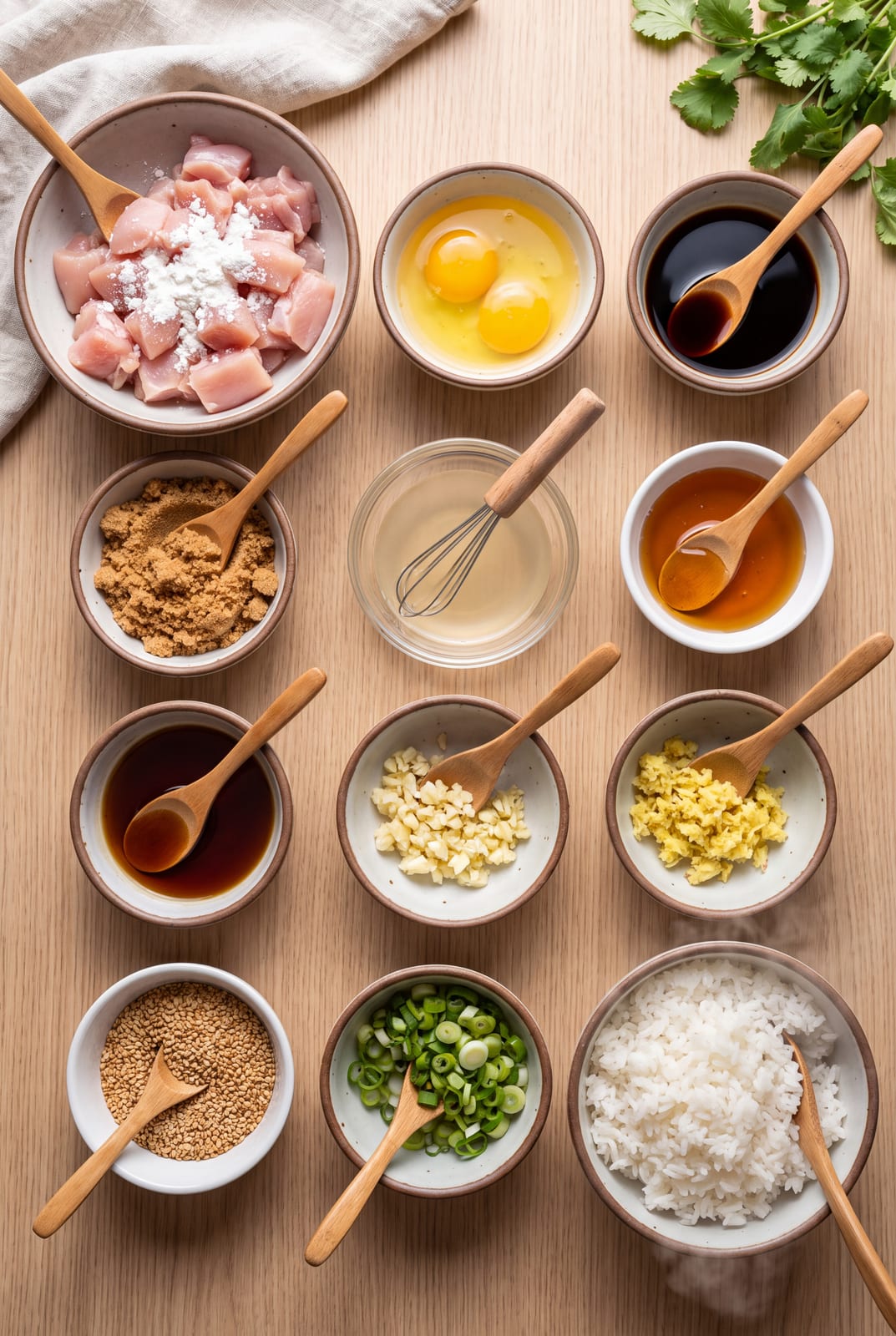 Takeout Sesame Chicken ingredients