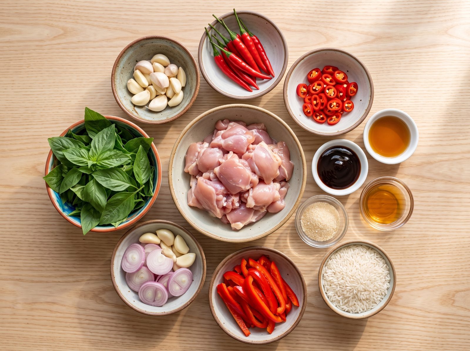 Thai Basil Chicken ingredients