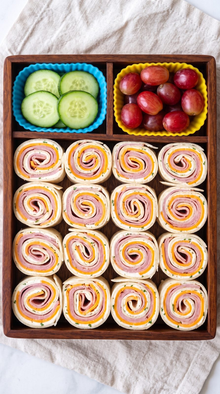 Turkey Ham & Cheese Pinwheel Bento Box