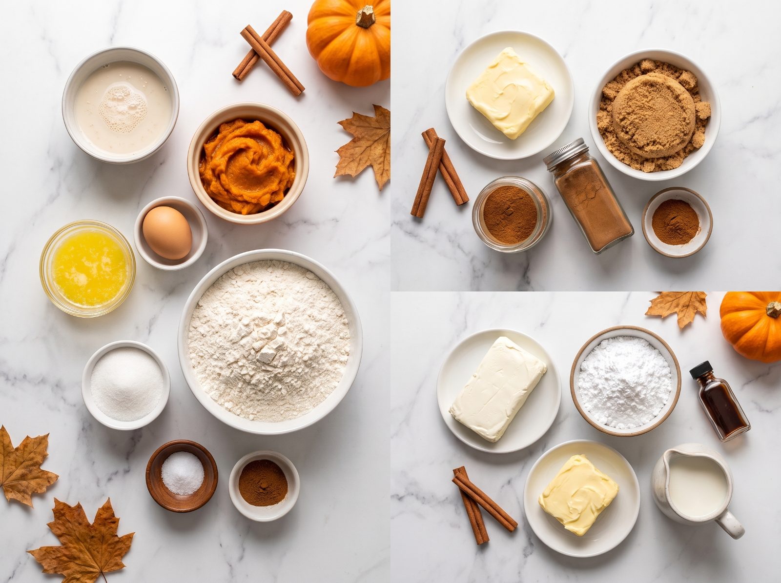 Ultimate Pumpkin Cinnamon Rolls ingredients