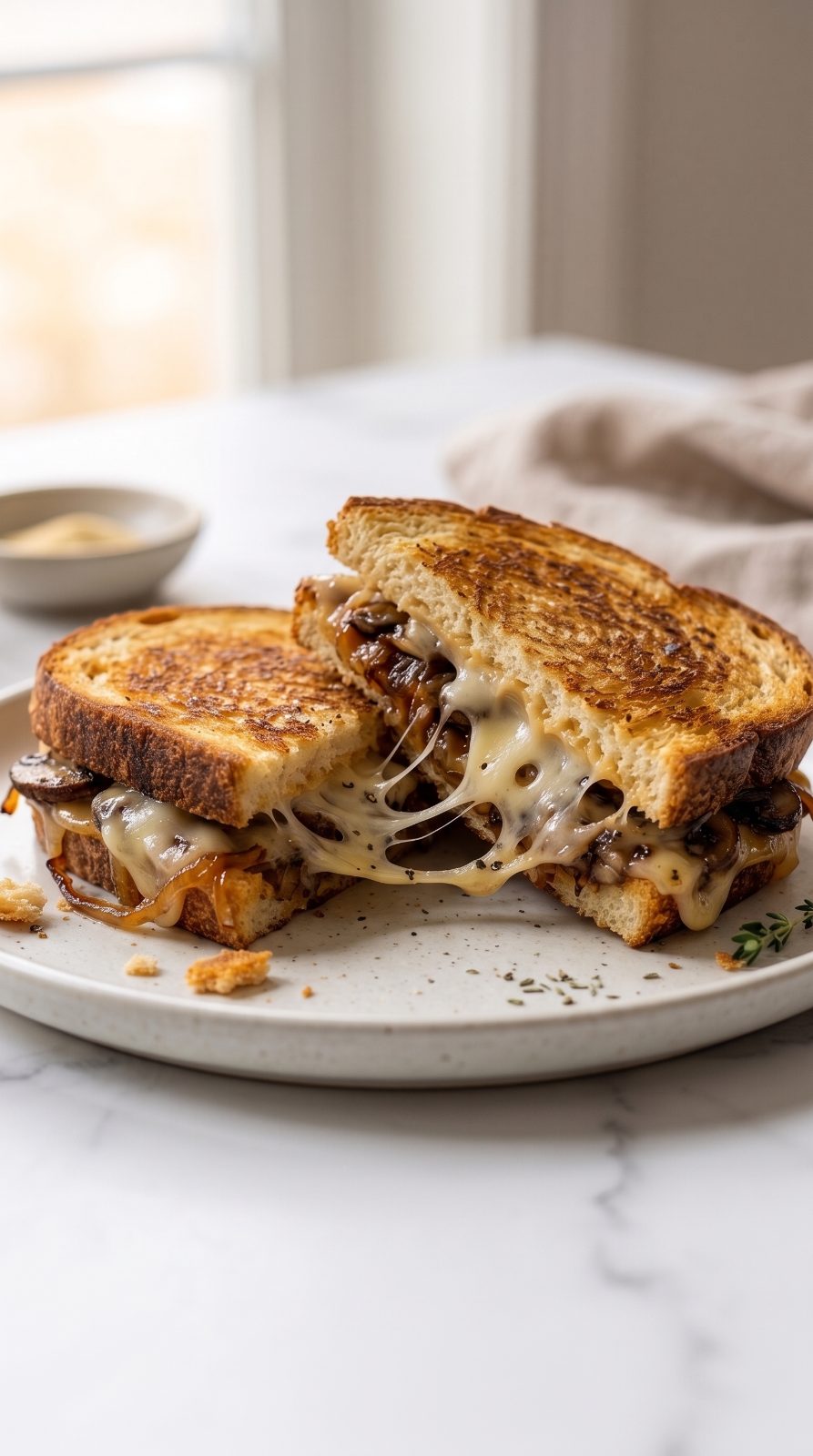 Ultimate Swiss Mushroom Melt Sandwich