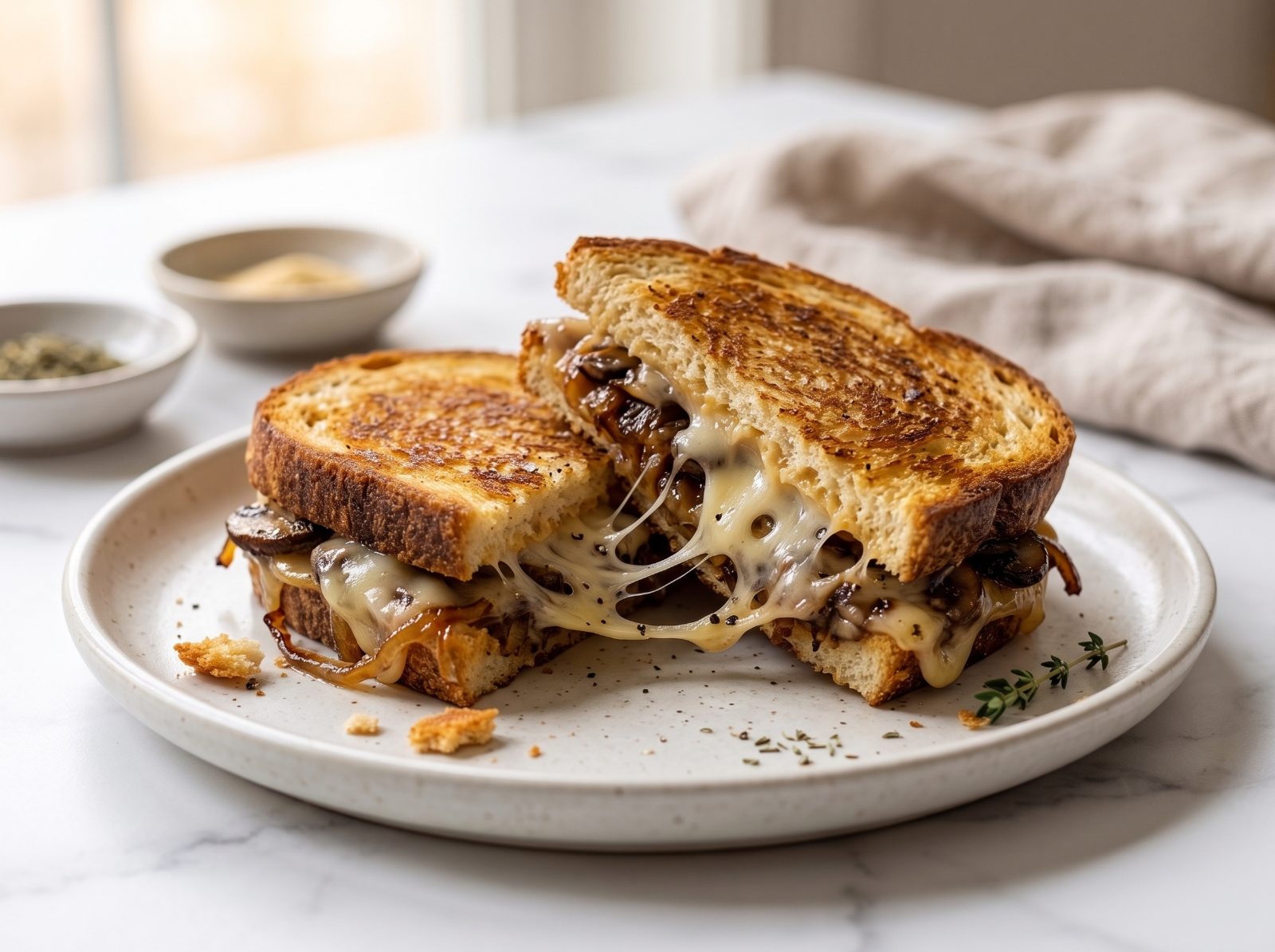 Ultimate Swiss Mushroom Melt Sandwich — step 5