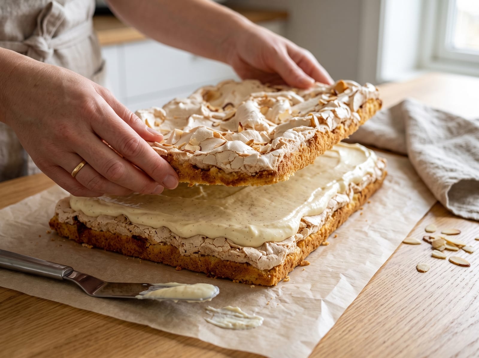 Verdens Beste Cake | Norwegian World's Best Cake with Vanilla Cream — step 16