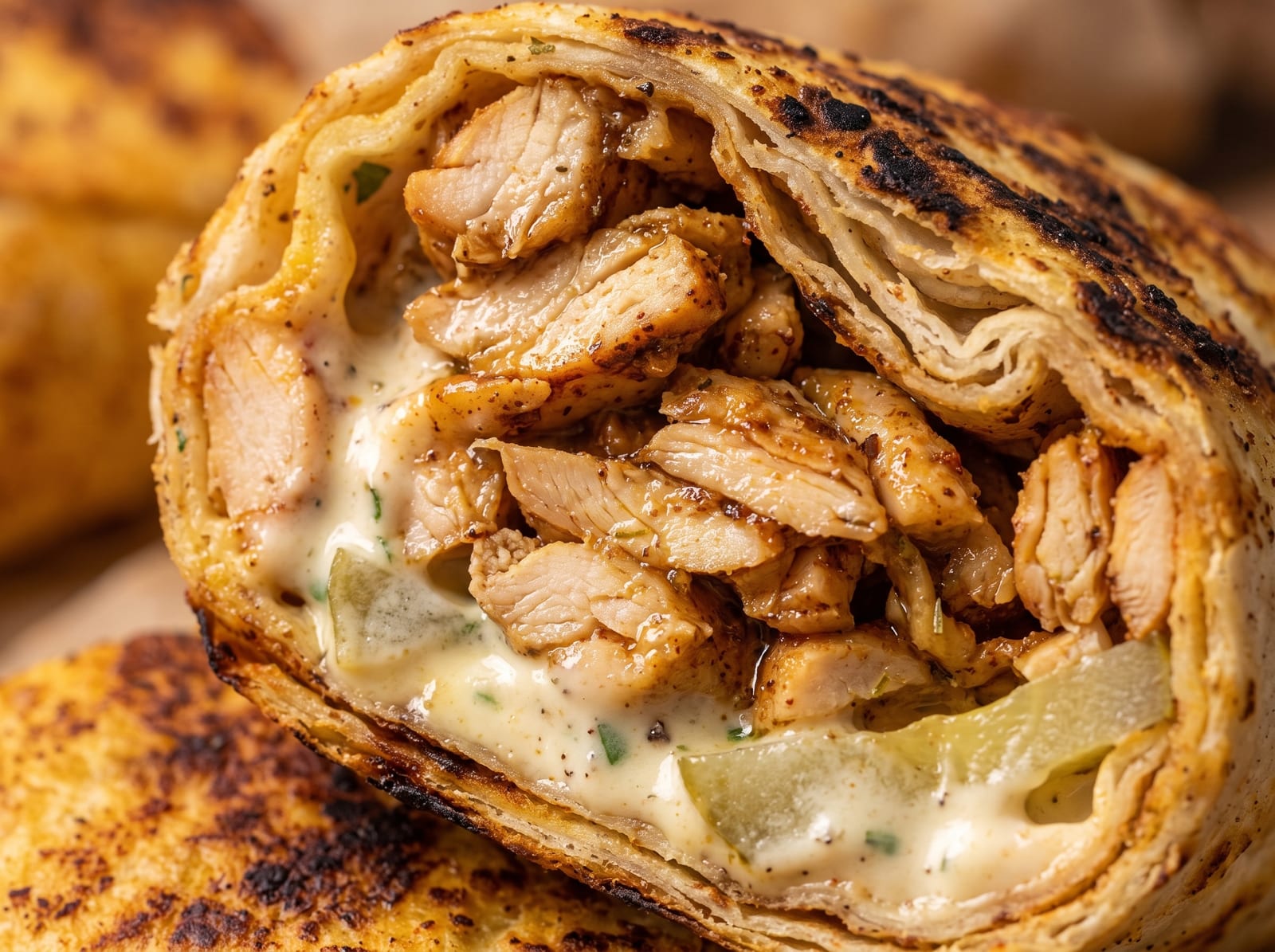 Crispy Chicken Shawarma Wrap — step 7