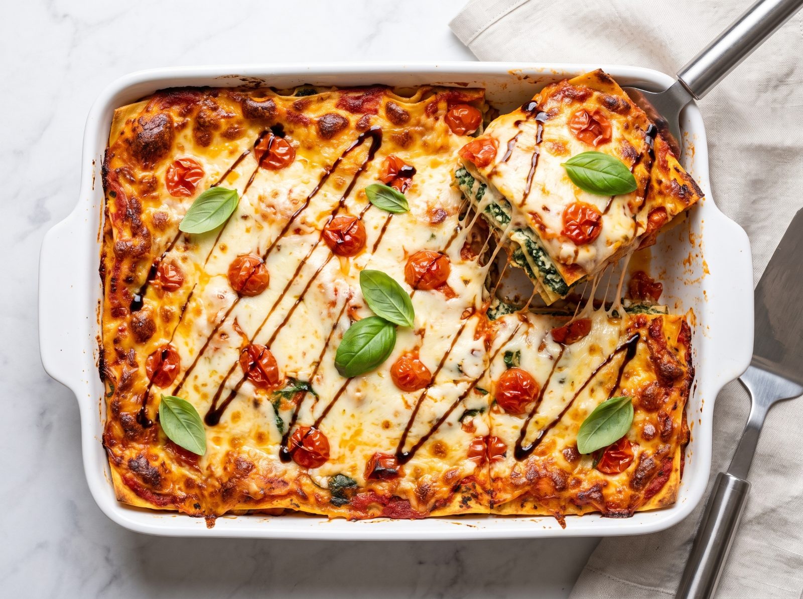 White Chicken Caprese Lasagna — step 7
