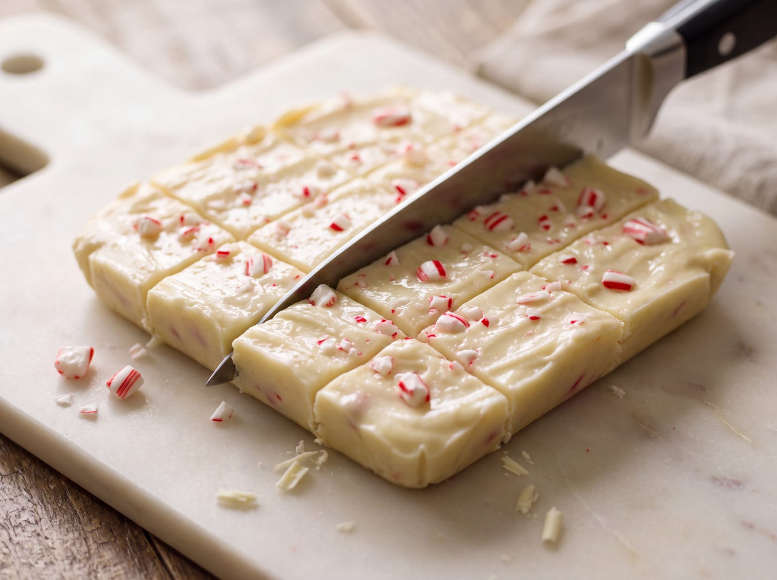 White Chocolate Candy Cane Fudge — step 6